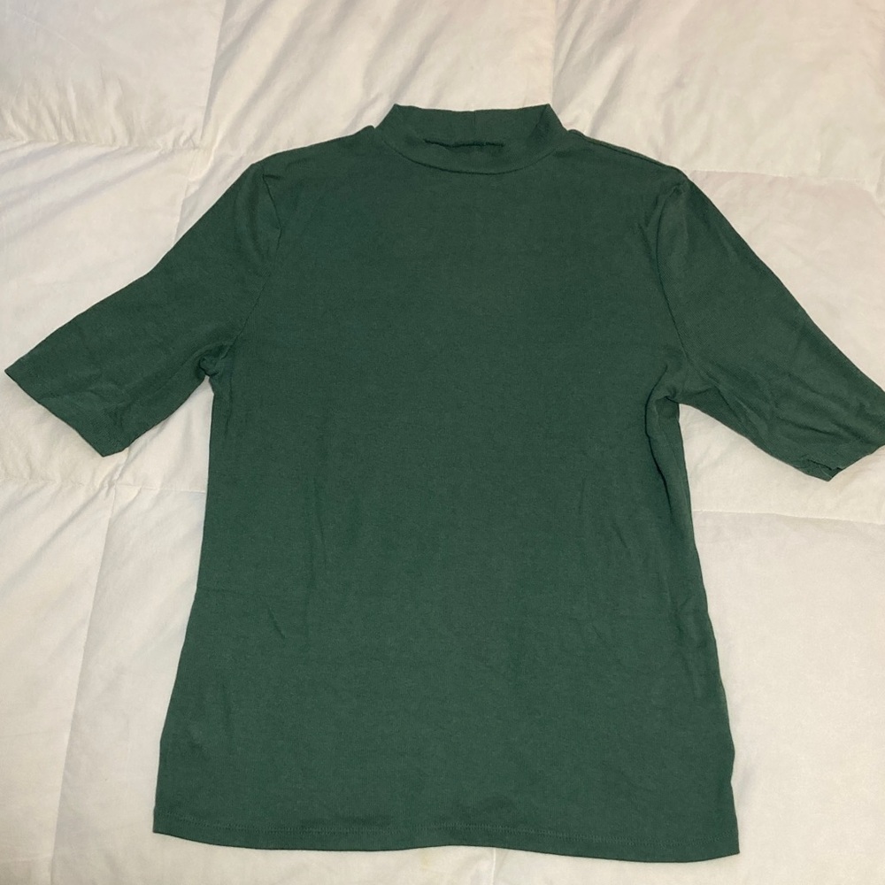 Elbow Sleeve Mock Turtleneck T-Shirt - A New Day